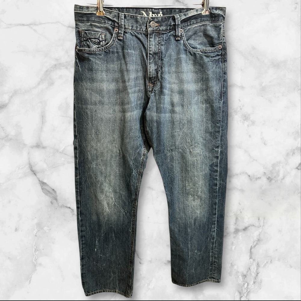 MAVI MATT DARK WASH RELAXED STRAIGHT LEG JEANS BAGGY 34x34 (34x33)